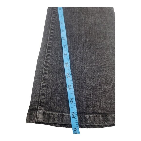 Style & Co Jeans Womens 12P Short Black Tummy Control Straight Leg Petite Casual - Picture 8 of 9